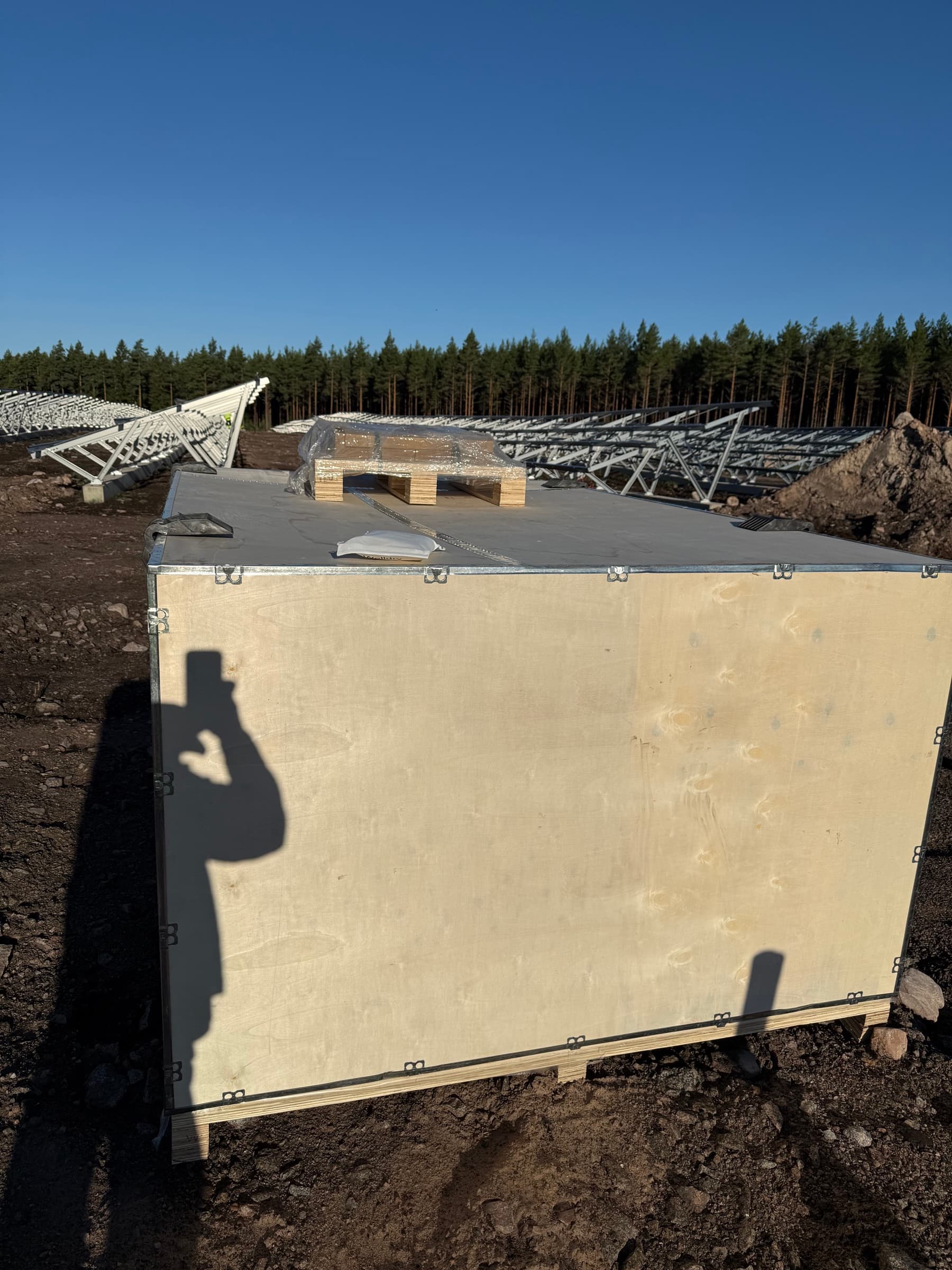 Truck with delivered inverter components